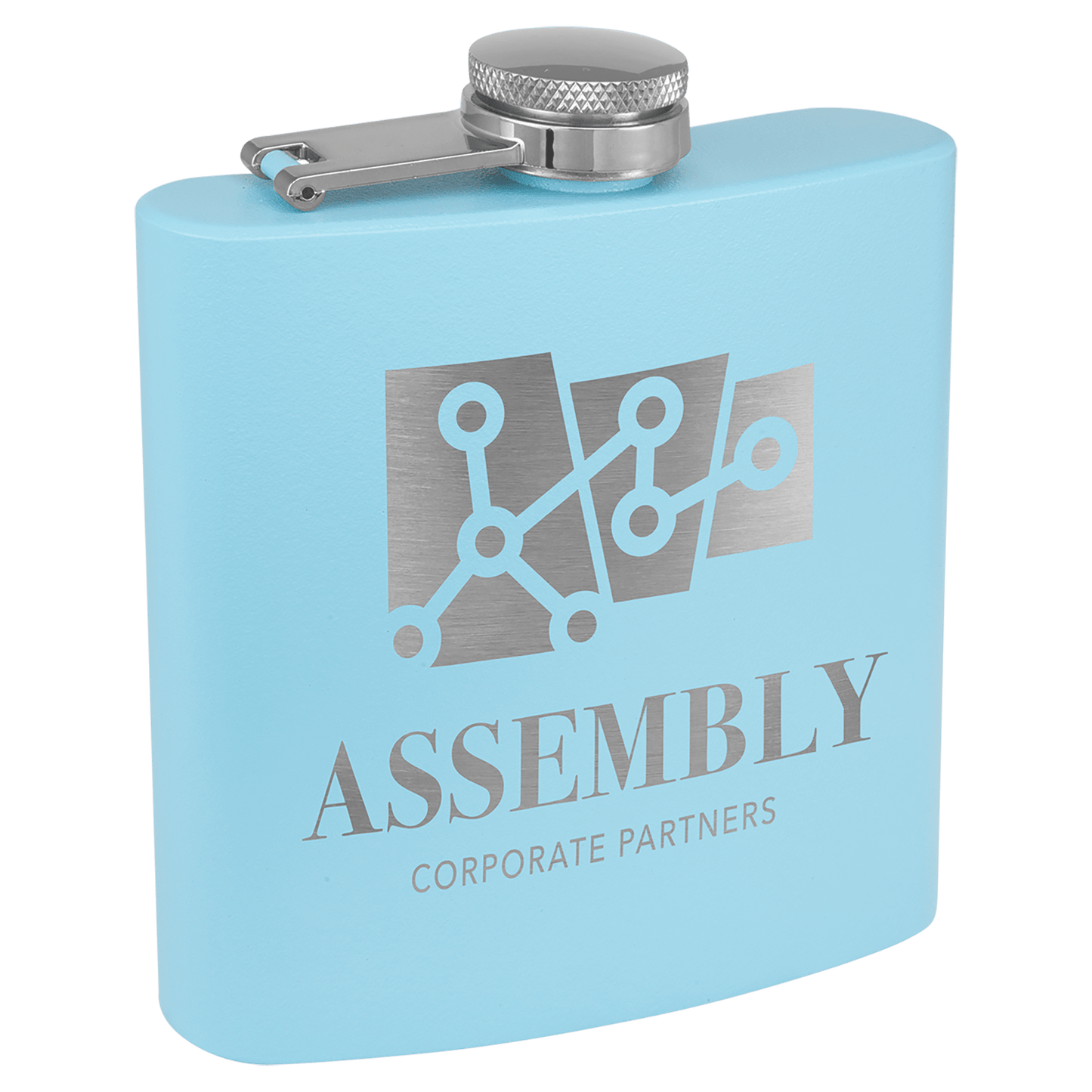 Custom Engraved Flask (powder coated)