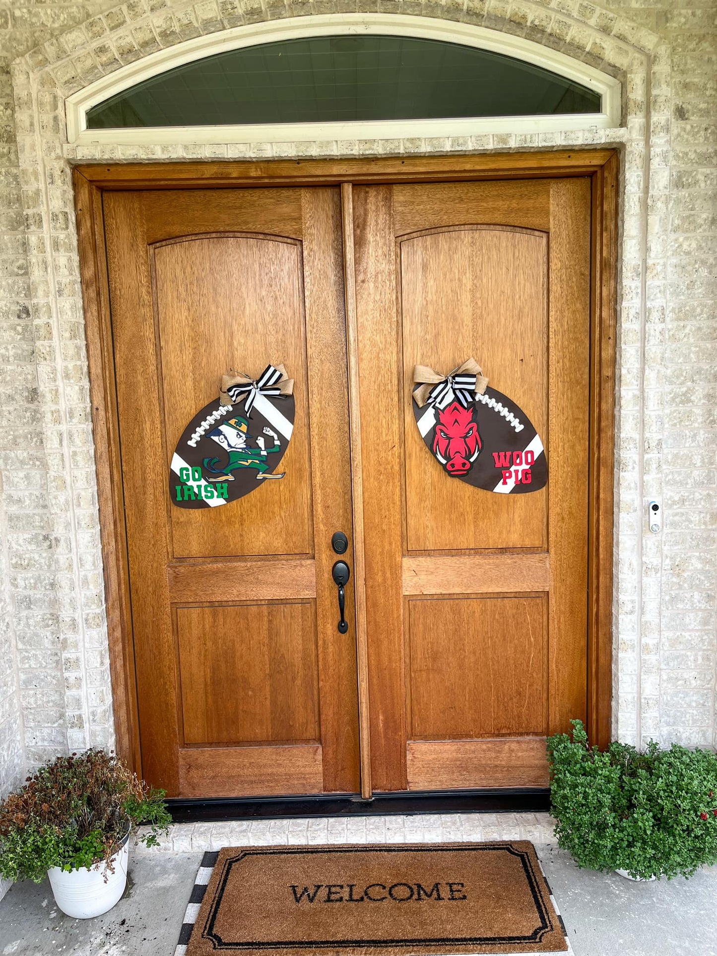Mascot Football Door Hanger