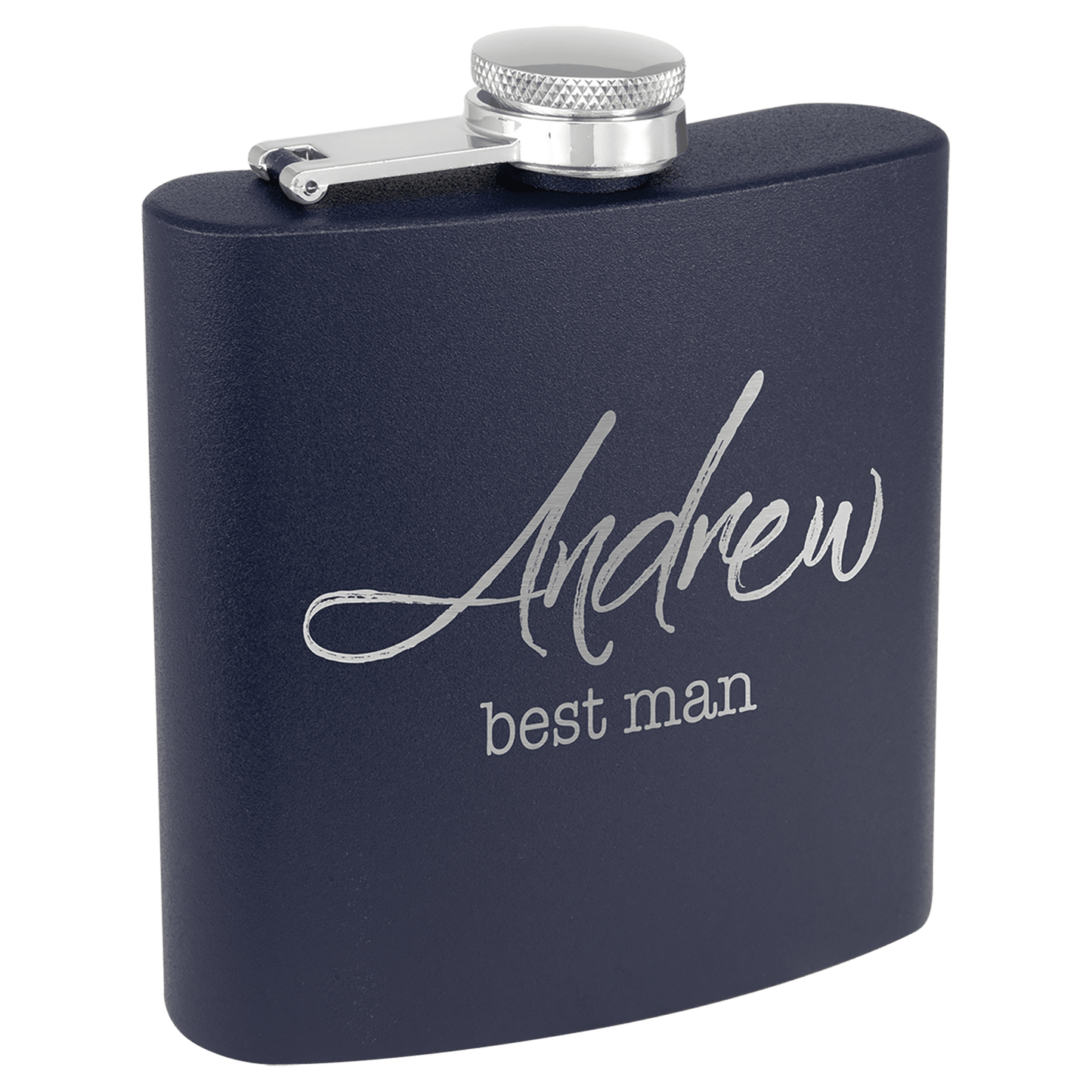 Custom Engraved Flask (powder coated)