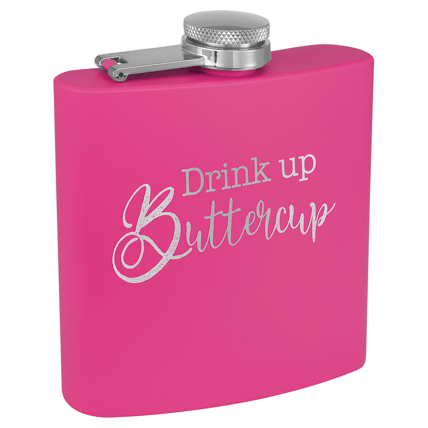 Custom Engraved Flask (powder coated)