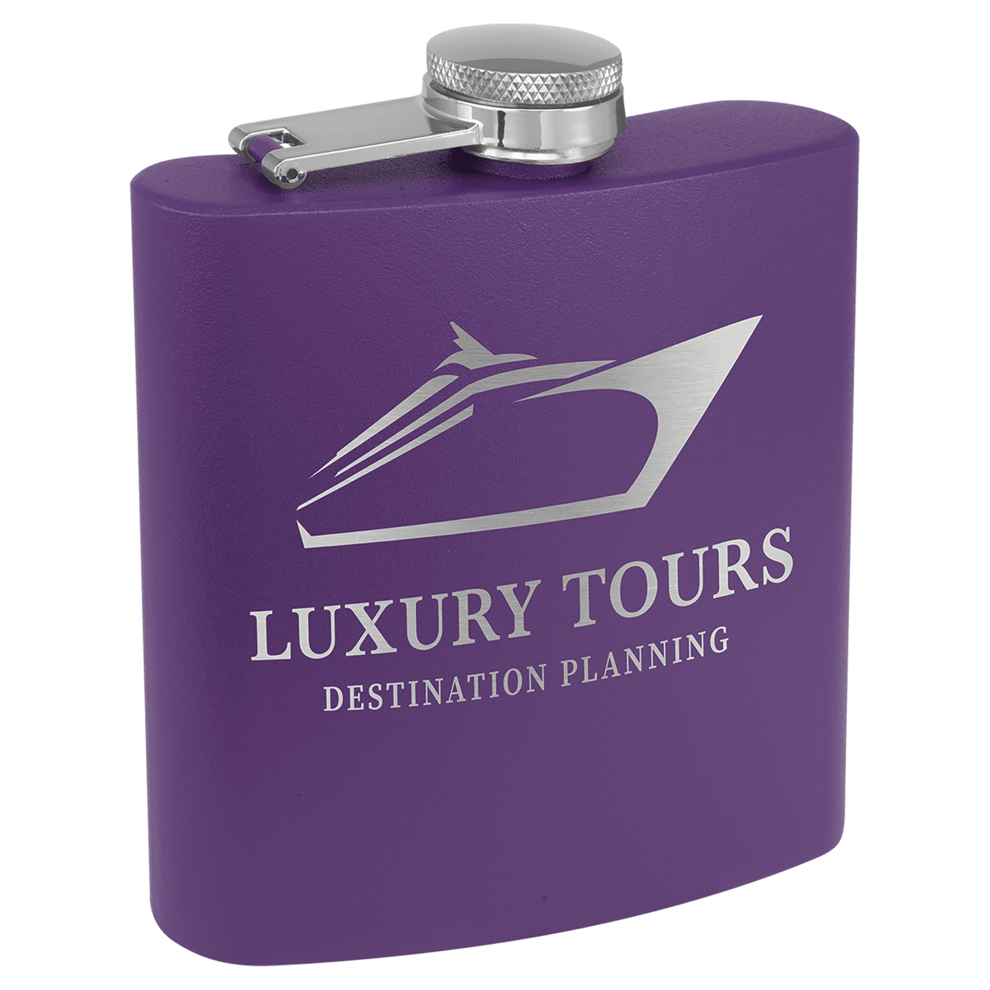Custom Engraved Flask (powder coated)