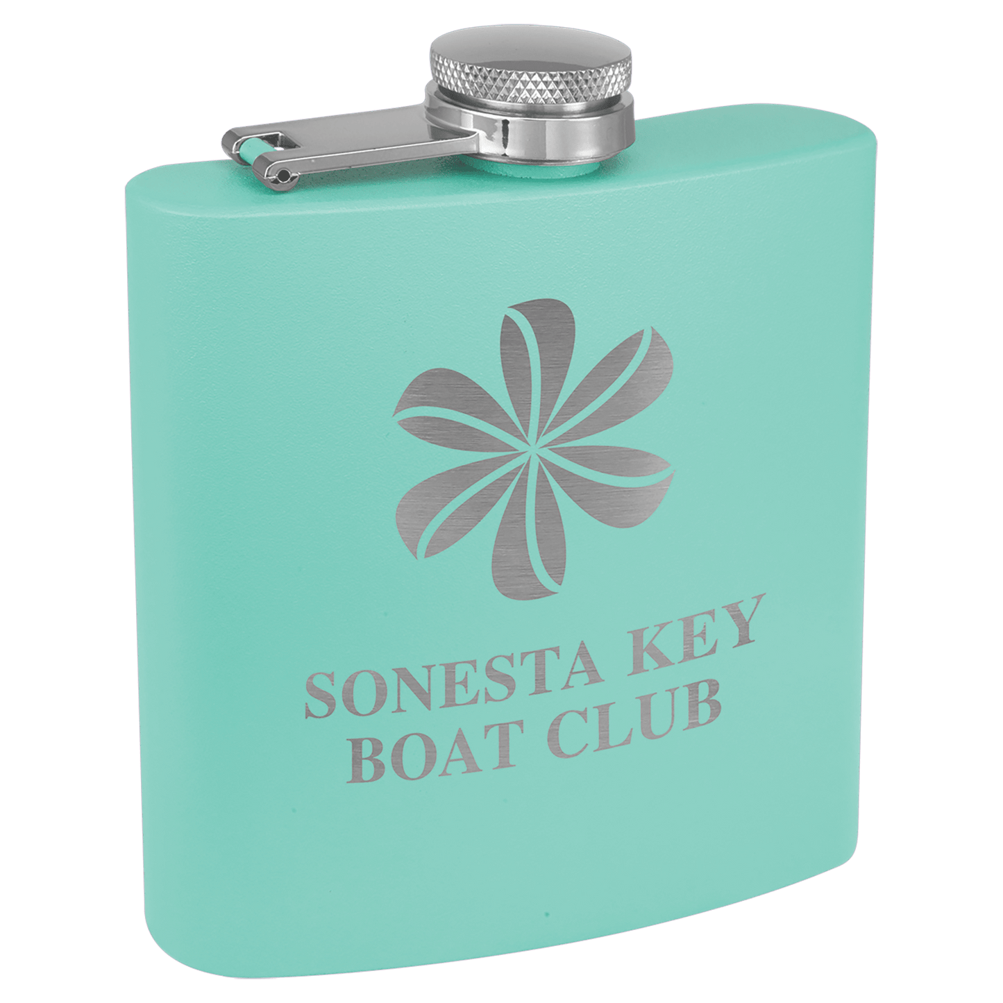 Custom Engraved Flask (powder coated)