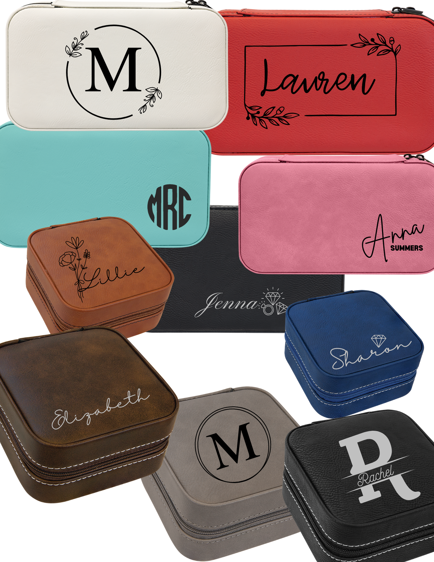 Personalized Travel Jewelry Box (large)