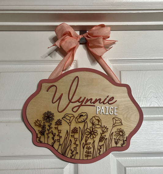Hospital door hanger