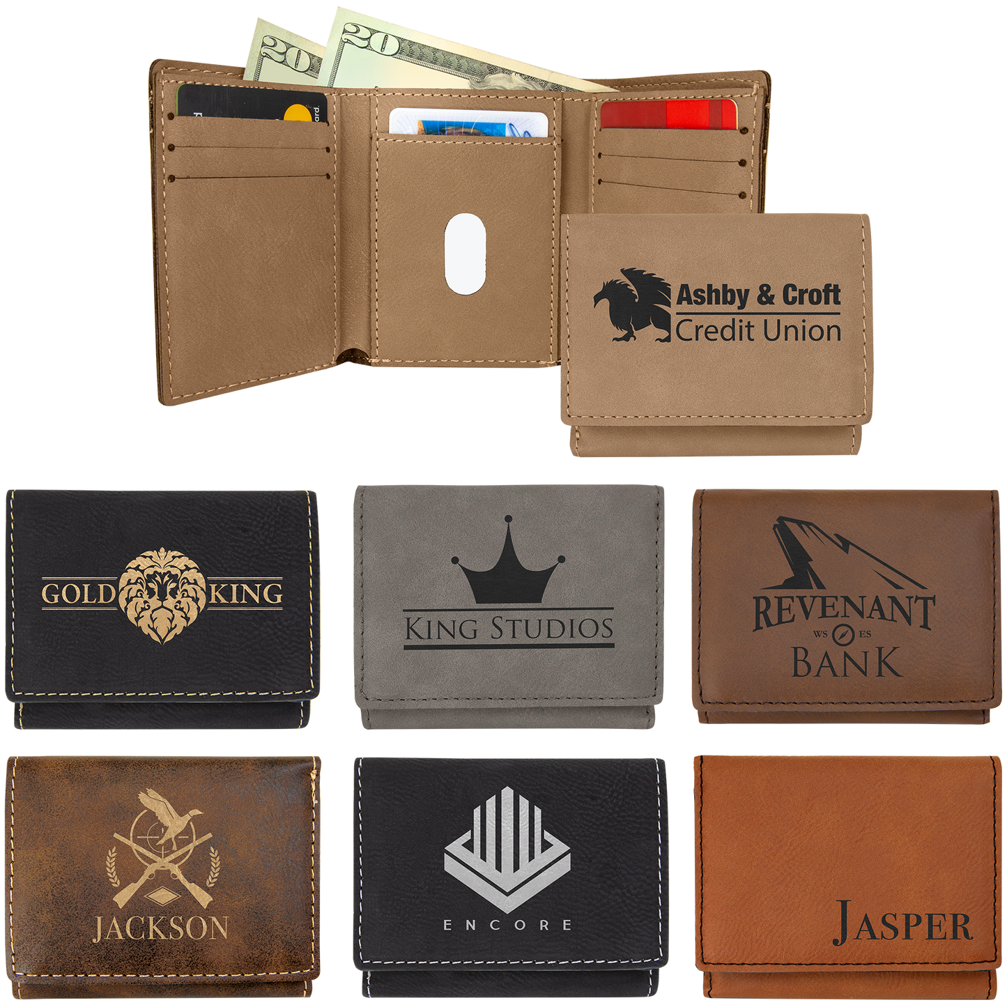 Tri-fold Leatherette Wallet