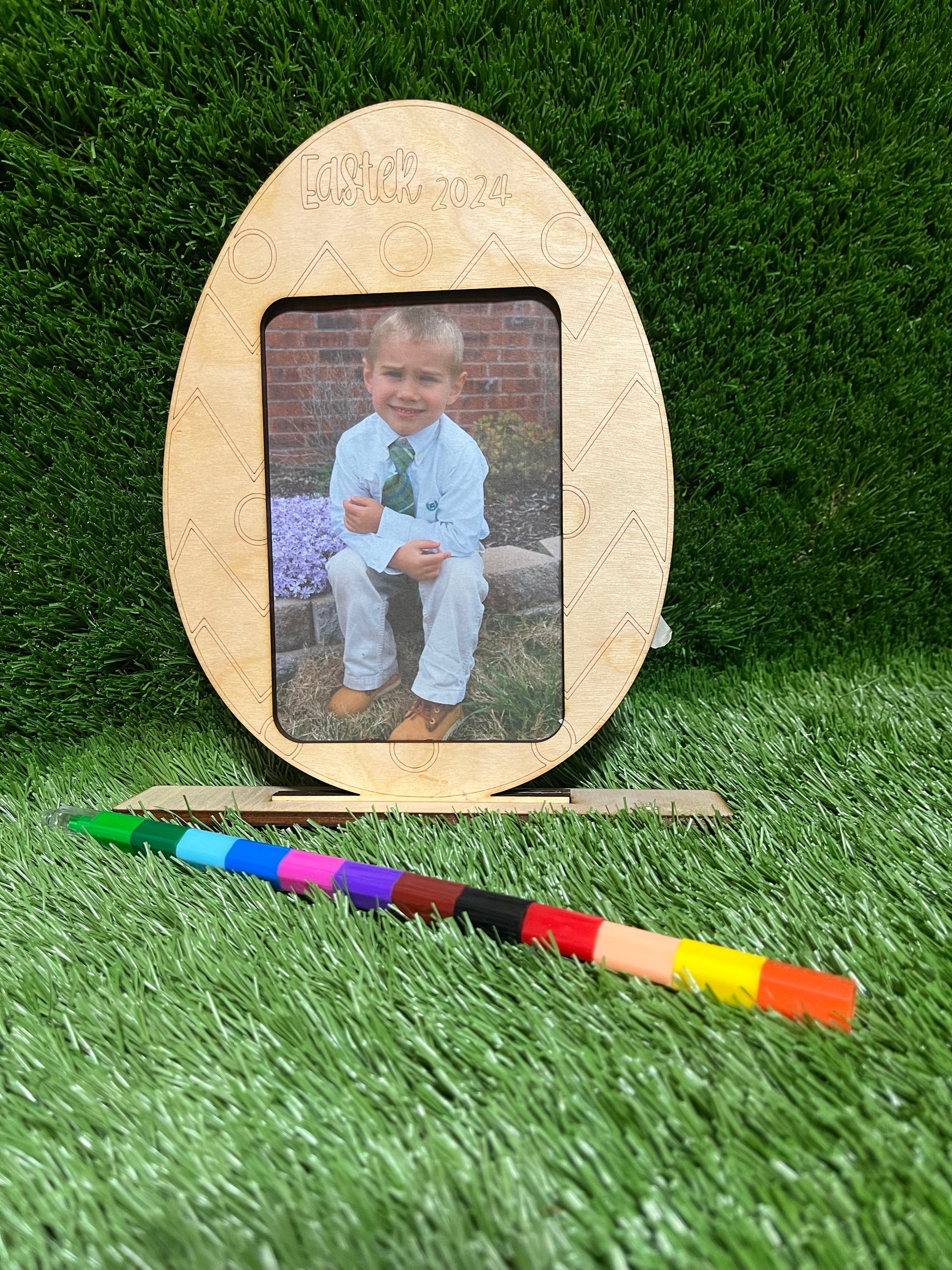 Easter Frams DIY Easter Picture Frame – The Makery of Cabot