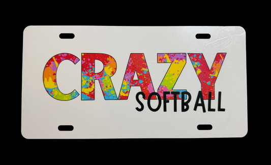 CRAZY license plate