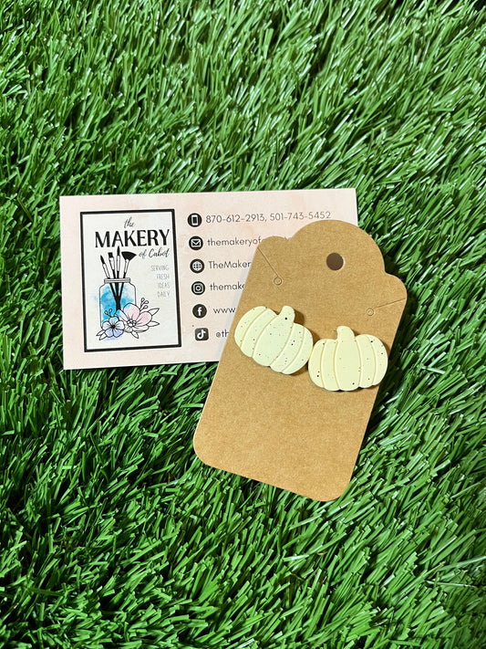 Simple Pumpkin Earrings