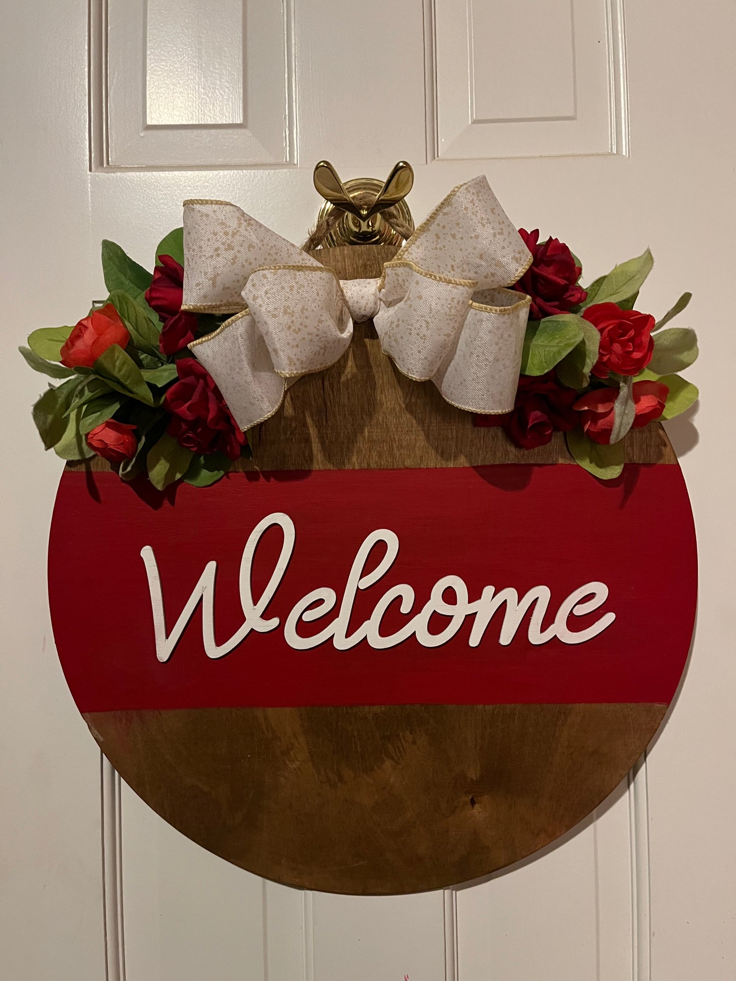 Welcome Sign with Floral